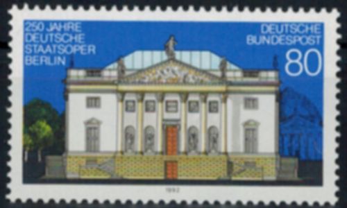 Bundesrepublik 1625 Plattenfehler I Deutsche Staatsoper 1992 Abart postfrisch