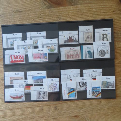 Bund 1444-1487 Jahrgang 1990 Bogenecke Eckrand oben links selten einheitlich