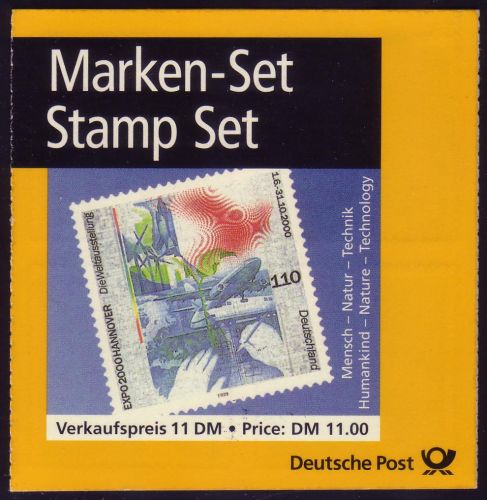 Bundesrepublik Markenheftchen MH 40 SK Weltausstellung EXPO 2000 postfrisch 65,-