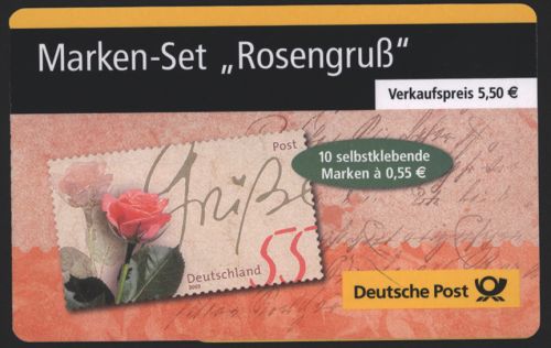 Bund Markenheftchen MH 51 a Rosengruß 2003 Ersttagsstempel FRANKFURT