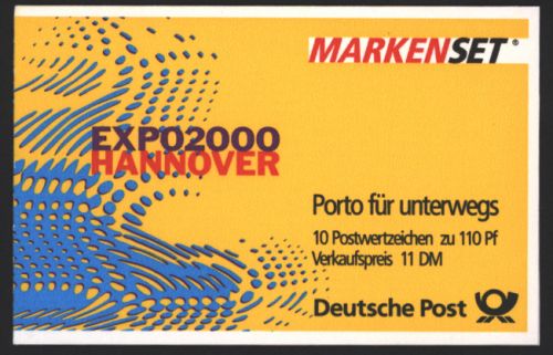 Bund Markenheftchen MH 39 Sehenswürdigkeiten 1999 Ersttagsstempel FRANKFURT