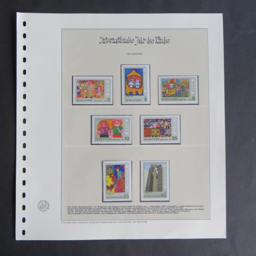 Sammlung Jahr des Kindes 1979-1980 postfrisch Europa Bulgarien Spanien etc.