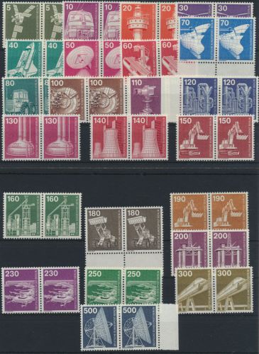 Berlin Industrie & Technik ex. 494-672 Luxus Paare tadellos 23 Werte Kat 96,00