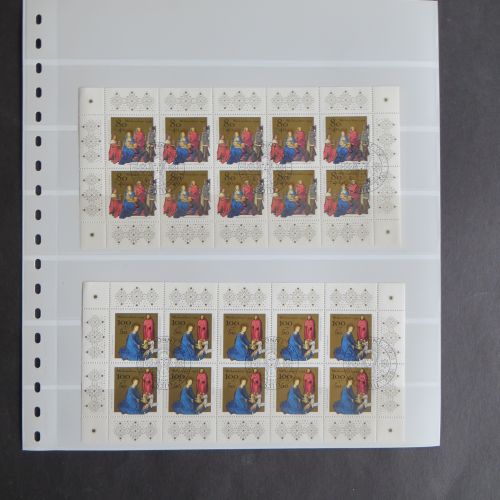 Bund Kleinbogen Zehnerbogen 1770-1771 Weihnachten je postfrisch + EEST MNH 85,00