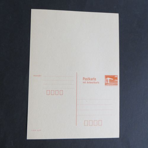 DDR Ganzsache P 88 Bauwerke F & A ungefaltet tadellos ungebraucht Kat 6,50
