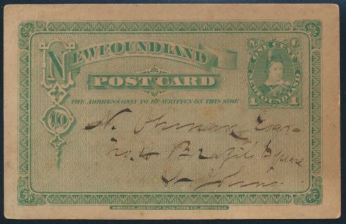Neufundland New Foundland Ganzsache postal stationery 1 cent Prince of Wales