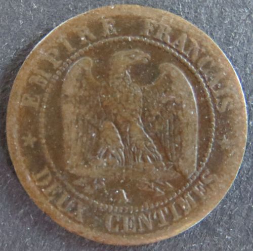 Münze Frankreich France 2 Centimes 1856 schön F Napoleon III.