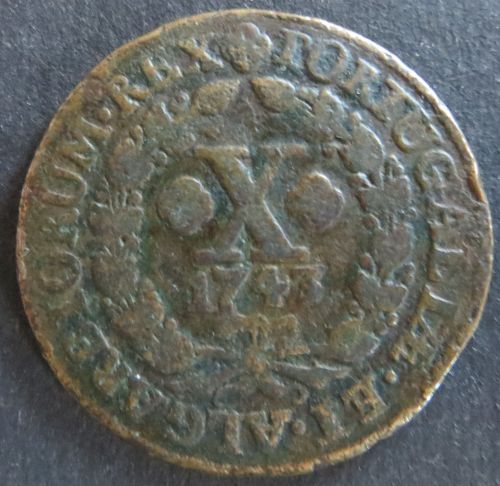 Münze Medaille Portugal 1743 - Iohannis V. dei Gratia Kupfer s