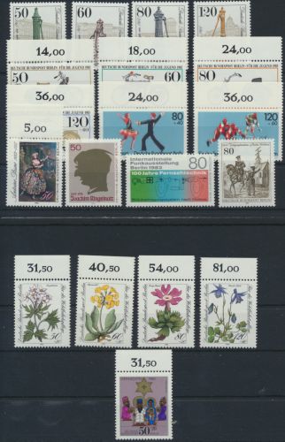 Berlin kompl. Jahrgang 1983 689-707 postfrisch viel Randstücke KatWert 35,50