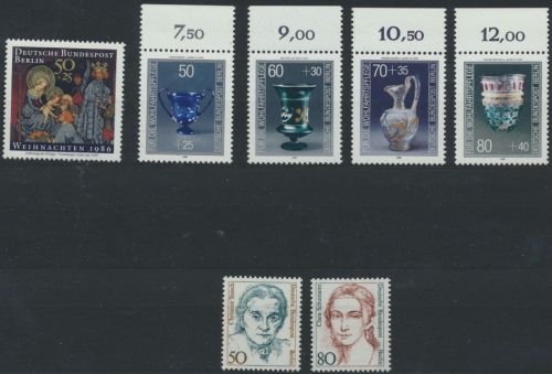 Berlin kompletter Jahrgang 1986 750-771 postfrisch Kat.-Wert 42,20