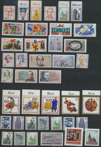 Berlin kompletter Jahrgang 1989 830-859 postfrisch Kat.-Wert 120,20