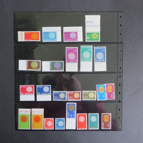 Gemeinschaftsausgabe CEPT 1970 Luxus postfrisch MNH kompletter Jahrgang Kat 86,-