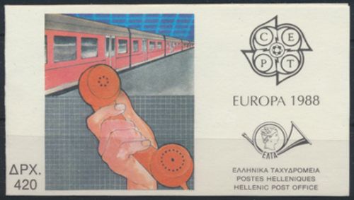 Griechenland MH 8 gestempelt Europa-Cept 1988 Transport u. Kommunikation 35,00