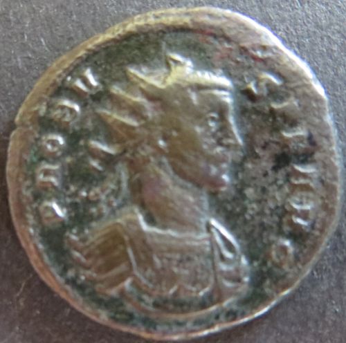 Römische Münze Probus 276-282 Antoninian RS Trophäe zwischen zwei Gefangenen s