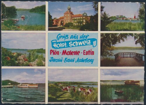 Ansichtskarte Foto Holsteinsche Schweiz Plön Malente Eutin Scharbeutz n. Hofheim