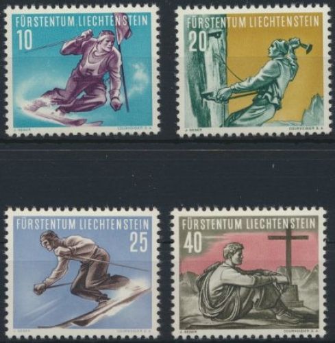 Liechtenstein 334-337 Sport Luxus postfrisch MNH Kat.-Wert 70,00