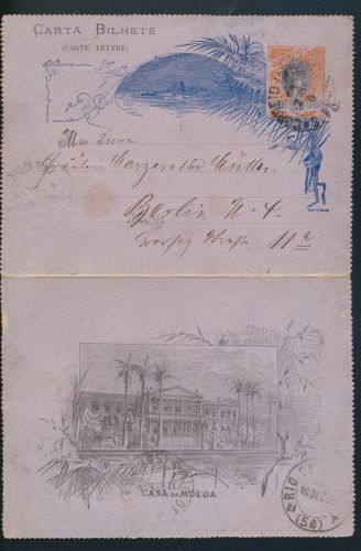 Brasilien Ganzsache Kartenbrief K 31 Berlin Brasil postal stationery letter card