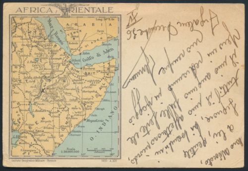 Ganzsache Afrika Somalia Italien Mogadischu Kolonie Italienisch-Somaliland