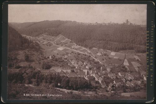 Teinach Zavelstein Original alte Fotoplatte Verlag H. Zeller E. Rupfer Stuttgart