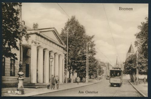 Ansichtskarte Bremen Ostertor Straßenbahn Transportt & Verkehr nach CSSR