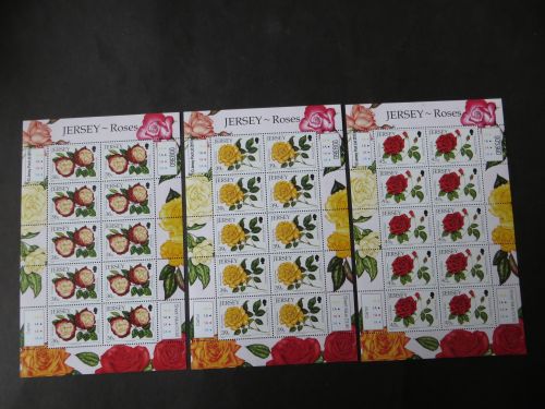 Großbritannien Jersey Kleinbogensatz 1494-99 Rosenausstellung Blumen Festival
