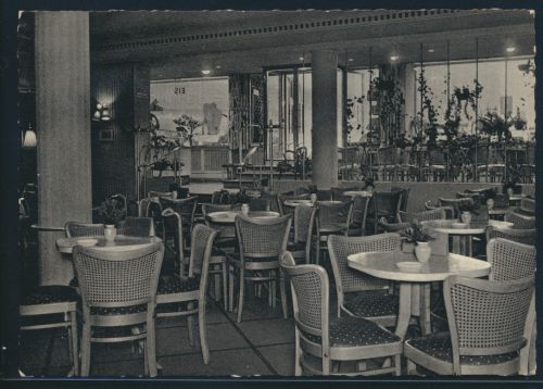 Ansichtskarte Bremen Konditorei Cafe Jansen Bahnhofstr.32 Innenansicht 22.4.1959