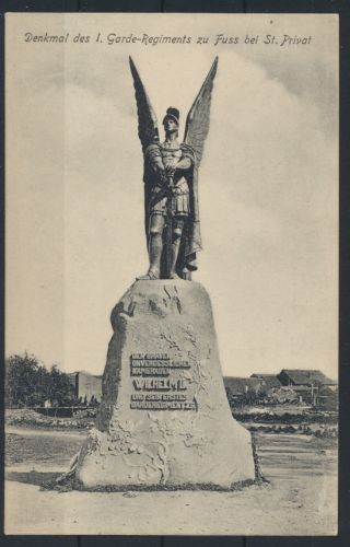 Militaria Ansichtskarte Denkmal 1. Garde Regiment zu Fuss bei St. Privat