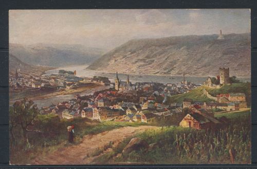 Ansichtskarte Bingen Mainz Rhein ungelaufen