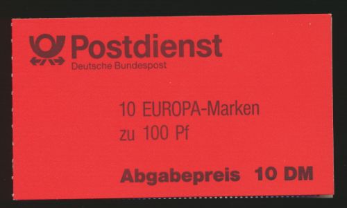 Bund Markenheftchen MH 30 oZ Europa 94 Luxus EEST Weiden