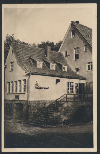 Foto Ansichtskarte Jugendherberge Radevormwald 1948 nach Köln Bramsfeld Schule