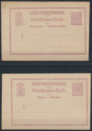 Luxemburg Ganzsache P 11 F + A Frage und Antwort ungelaufen postal stationery