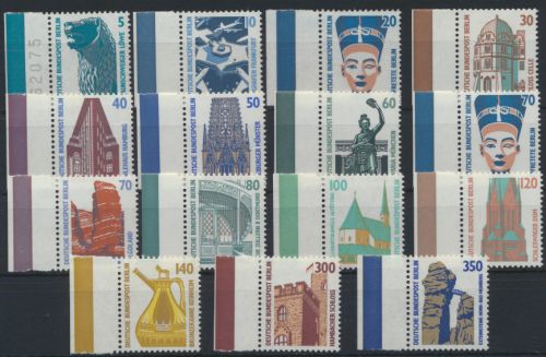 Berlin Sehenswürdigkeiten SWK.15 Randstücke Luxus postfrisch MNH Kat.-Wert 42,00
