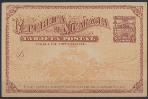 Übersee Nicaragua Ganzsache Nicaragua postal stationery