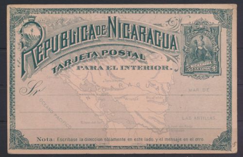 Übersee Nicaragua Ganzsache Nicaragua postal stationery