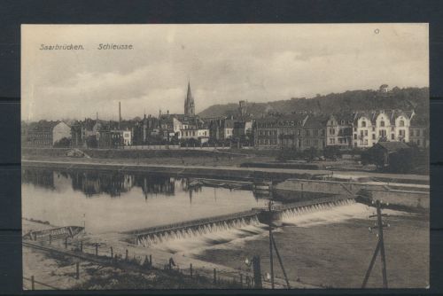 Ansichtskarte Saarbrücken Schleuse Saarland