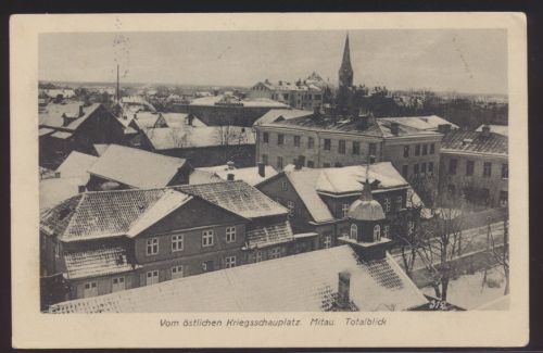 Miltaria Ansichtskarte Mitau Jelgava Stadt Lettland Kurland Ostgebiete Krieg