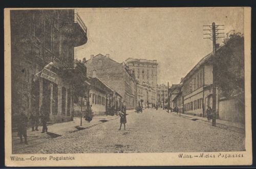 Foto Ansichtskarte Wilna Vilnius Grosse Pogulanka Feldpost I. Weltkrieg n Berlin