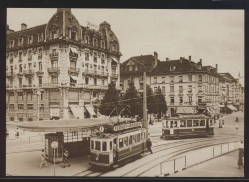Eisenbahn Foto Ansichtskarte Tram Straßenbahn Motorwagen CE 2-2 12 + Ce 2-2 20