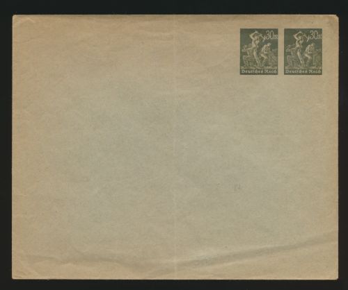 Deutsches Reich Privatganzsache Umschlag PU 88 A 1 Arbeiter