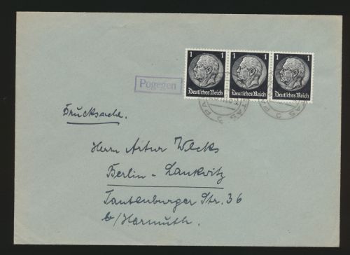 Besetzung R1 Pogegen neben K2 Pagėgiai Litauen nach Belin MEF Reich 512