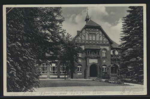 Ansichtskarte Belzig Parkhaus SST 1000 jährige Kreisstadt nach Berlin 22.1.1939