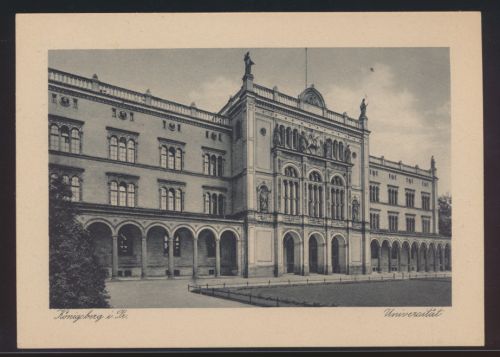 Ansichtskarte Königsberg Universität mit Sonderstempel 400 Jahre Marke Herzog