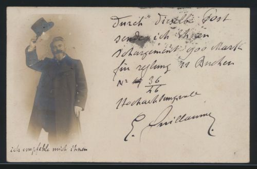Autogramm Autograph Ansichtskarte Émile Oscar Guillaume Bildhauer Frankreich