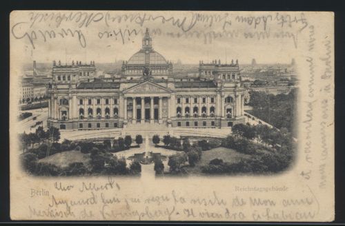 Ansichtskarte Berlin Reichstagsgebäude nach Labiau Ostpreussen Polessk Russland