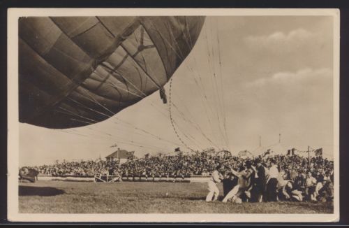 Flugpost air mail Niederlande Ballonpost selt Foto Ansichtskarte Montreal Kanada