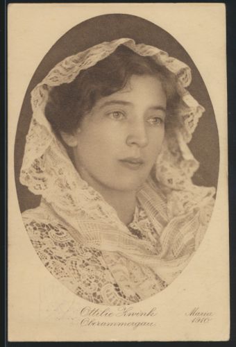 Bayern Ansichtskarte Oberammergau Ottilie Maria 1910 Sonderstempel
