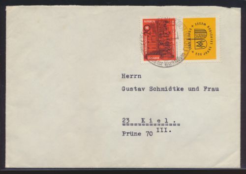 DDR Brief Zusammendruck Frühjahrsmesse Boltenhagen nach Kiel