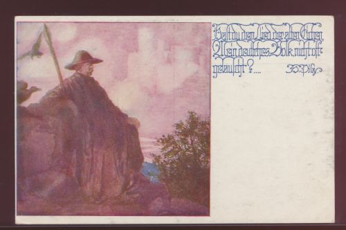 Jugendstil Künstler Ansichtskarte Deutschnationaler Verein für Österreich