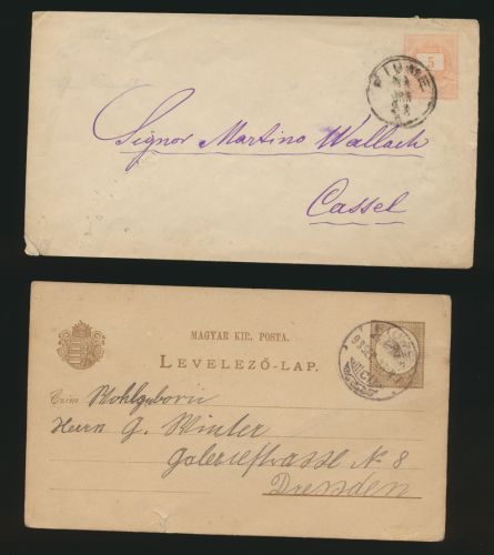 Ungarn Lot von 3 Ganzsachen Hungary Lot of 3 postal stationery