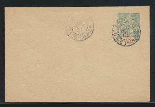 Frankreich Kolonien Ganzsache Congo France postal stationery french colonies